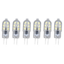 10 Stück G4 2835 LED Glühbirne Transparente LED Lampe Steckerlampe AC220V Für Camper Schrank Landschaftslicht 6500K Weißes Licht