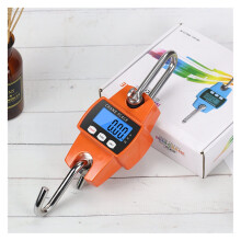 High Precision 300kg Crane Scale Electronic Mini Metal Hook Digital Weighing Scale Portable Steelyard Orange