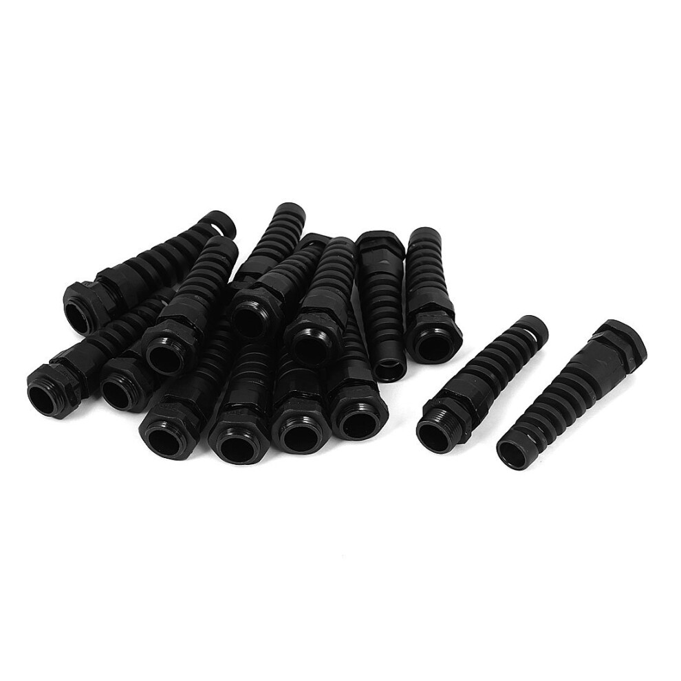 Pg13.5 Waterproof Cable Glands Joint 20Mm Male Thread Diameter 15Pcs Black Model 382 005 B92 D39 6C7 6947110182469