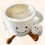 (Coffee Cup) Memory Foam Cat Bed - Coffee Cup-Shaped Cozy Pet Bed with Plush Polyester, Warm Winter Snuggle Cave 1