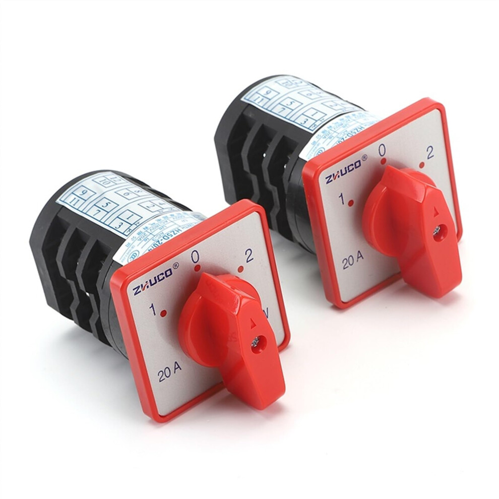 Hz5d-20/4 M05 M06 20A 3 Position 3 Pole Induction Motor Reversible Transfer Switch Cam Switch 20A 4 M06 6493810694066