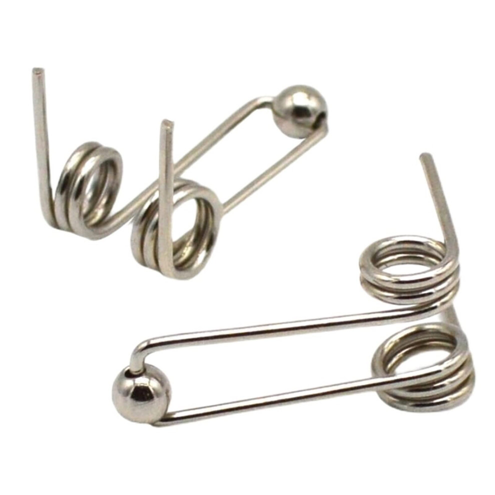 Small Torsion Spring 1.2mm Wire Diameter for Curling Iron Replacement, Double Return Spring, 24mm Size Hair Curling Rod Accessory