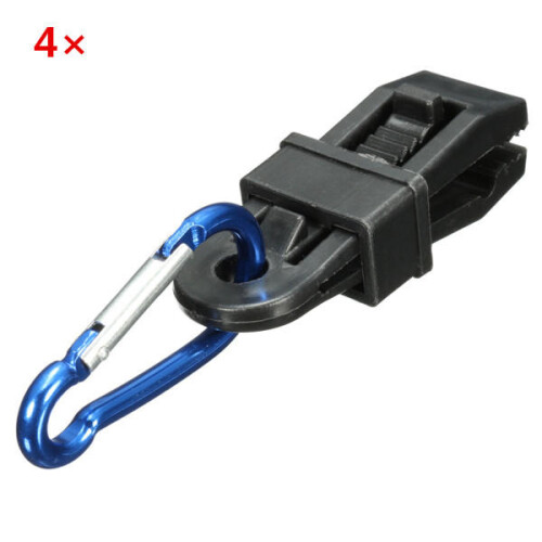 4Pcs Tent Windproof Securing Clip Hook Buckle Alligator Clip 1