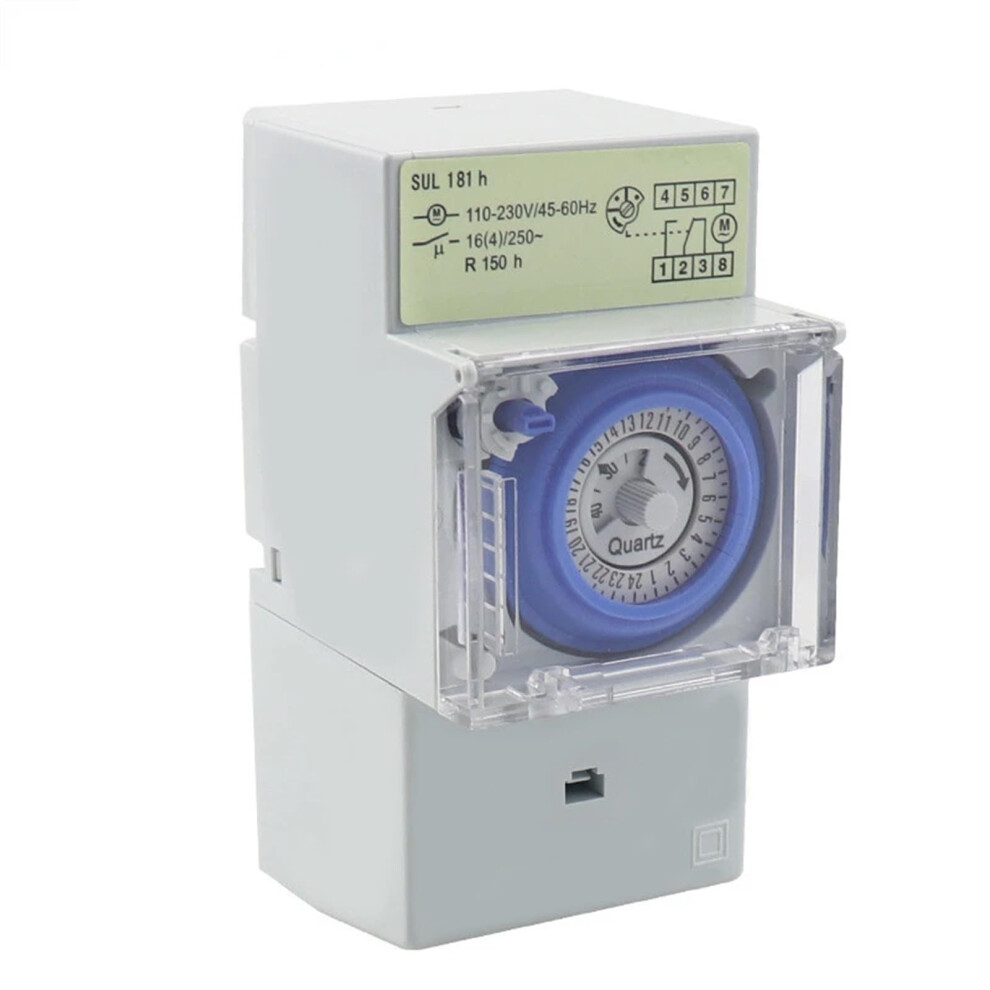 Sul181h Mechanical Timer 5Pcs 24 Hour Programmable Din Rail Time Switch Relay Electrical Timer For Home Automation 6947110182742