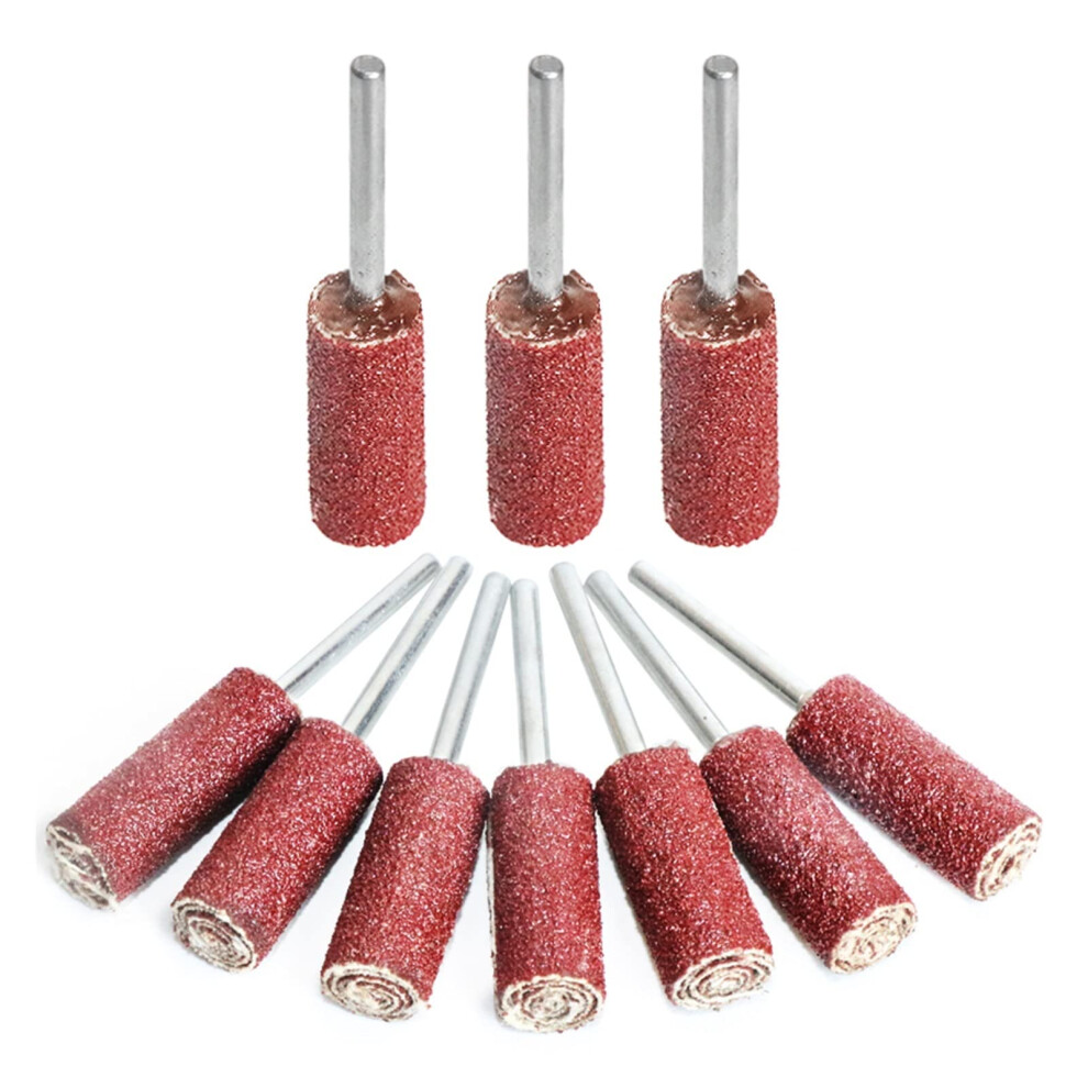 10Pcs Sanding Drum Set 80-400 Grit With 3Mm Mandrel For Rotary Tools Compatible Abrasive Sanding Bands 6493810694110