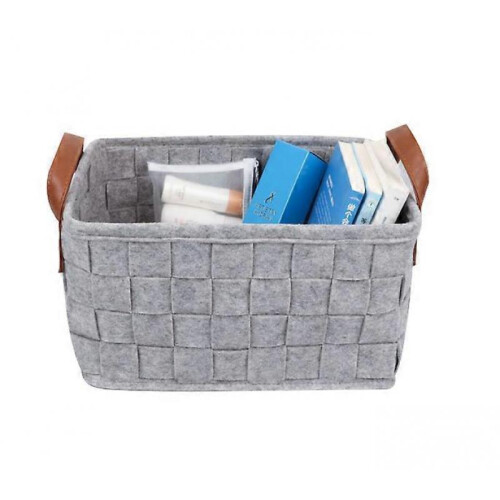 Folding felt storage basket Children's toy woven storage basket