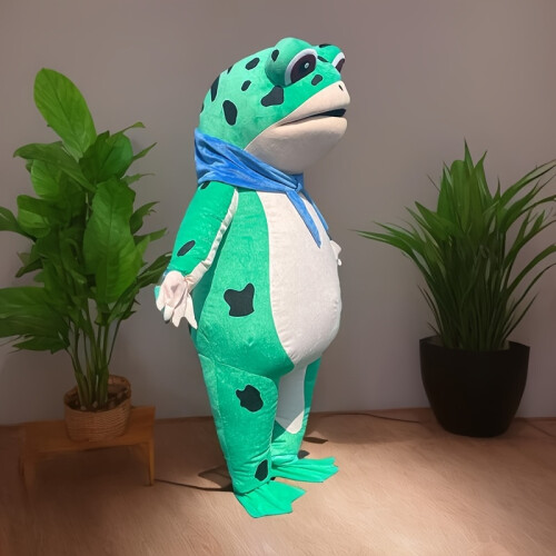 (L(Frog mascot)) Halloween Frog Costume - Inflatable Mascot Outfit for ...
