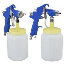 1000ml 3mm Siphon Pneumatik-Luftsprüher Grundierung Sprühgerät Malwerkzeug Blau