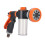 8-Pattern Garden Hose Nozzle, 150ml, Zinc Alloy & Plastic 2