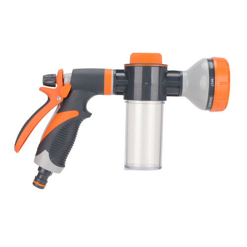 8-Pattern Garden Hose Nozzle, 150ml, Zinc Alloy & Plastic