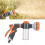 8-Pattern Garden Hose Nozzle, 150ml, Zinc Alloy & Plastic 15