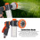 8-Pattern Garden Hose Nozzle, 150ml, Zinc Alloy & Plastic 8
