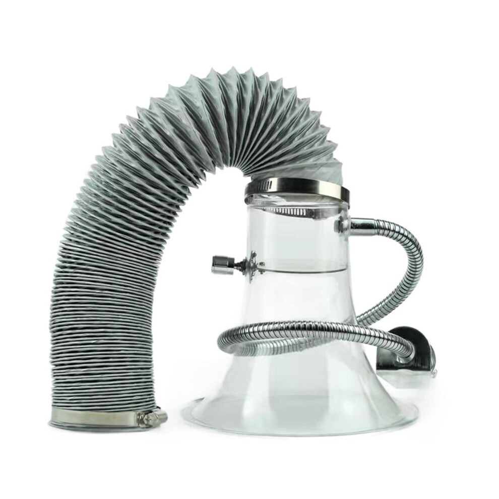 Soldering Tin Welding Smoke Hood Exhaust Hood With 75Mm Exhaust Pipe And Horn Cover For Assembly Line Use 6947110183183