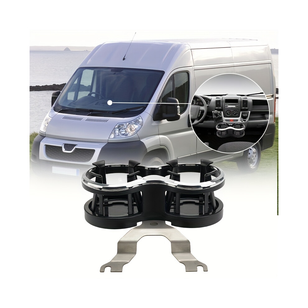 (1Pc) Suitable For 07-24 For Peugeot Boxer Citroen Relay For Fiat Ducato Rv Double Cup Beverage Holder, Stable Installation, Interior Accessories 9320279745893