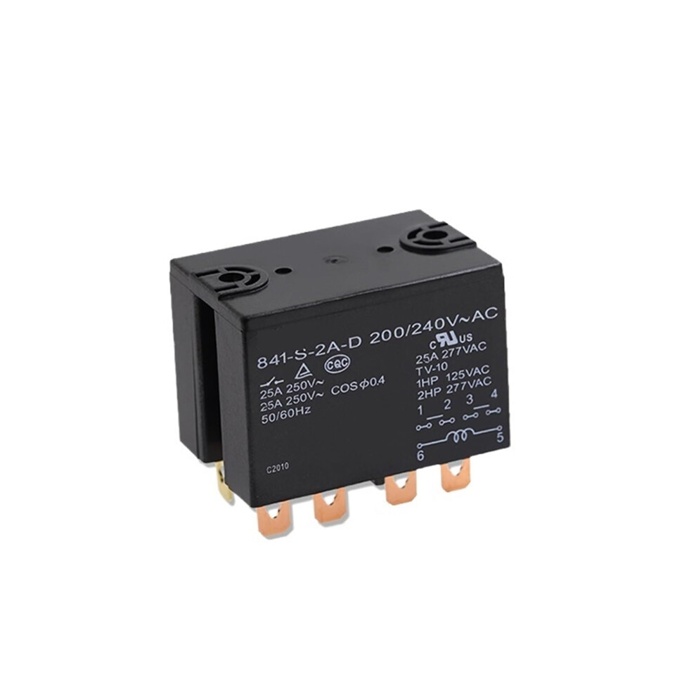 200/250Vac Relay 841-S-2A-D 25A 6Pin Ac Relay For 200/240Vac Applications 841S2ad Relay Module 6482260673646