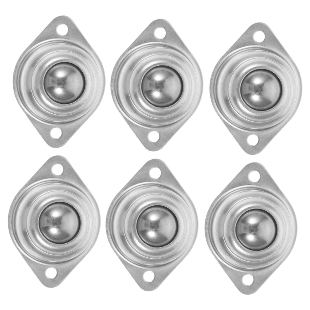 6Pcs Ball Bearing Swivel Caster Wheels, Carbon Steel Roller Ball Transfer Bearings For Furniture And Appliances 6947110183282