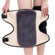 Knee Brace Warm Knee Sleeves for Men and Women, Thick Soft Cycling Leg Compression, Adjustable Size Winter Pain Relief, 38 cm Long