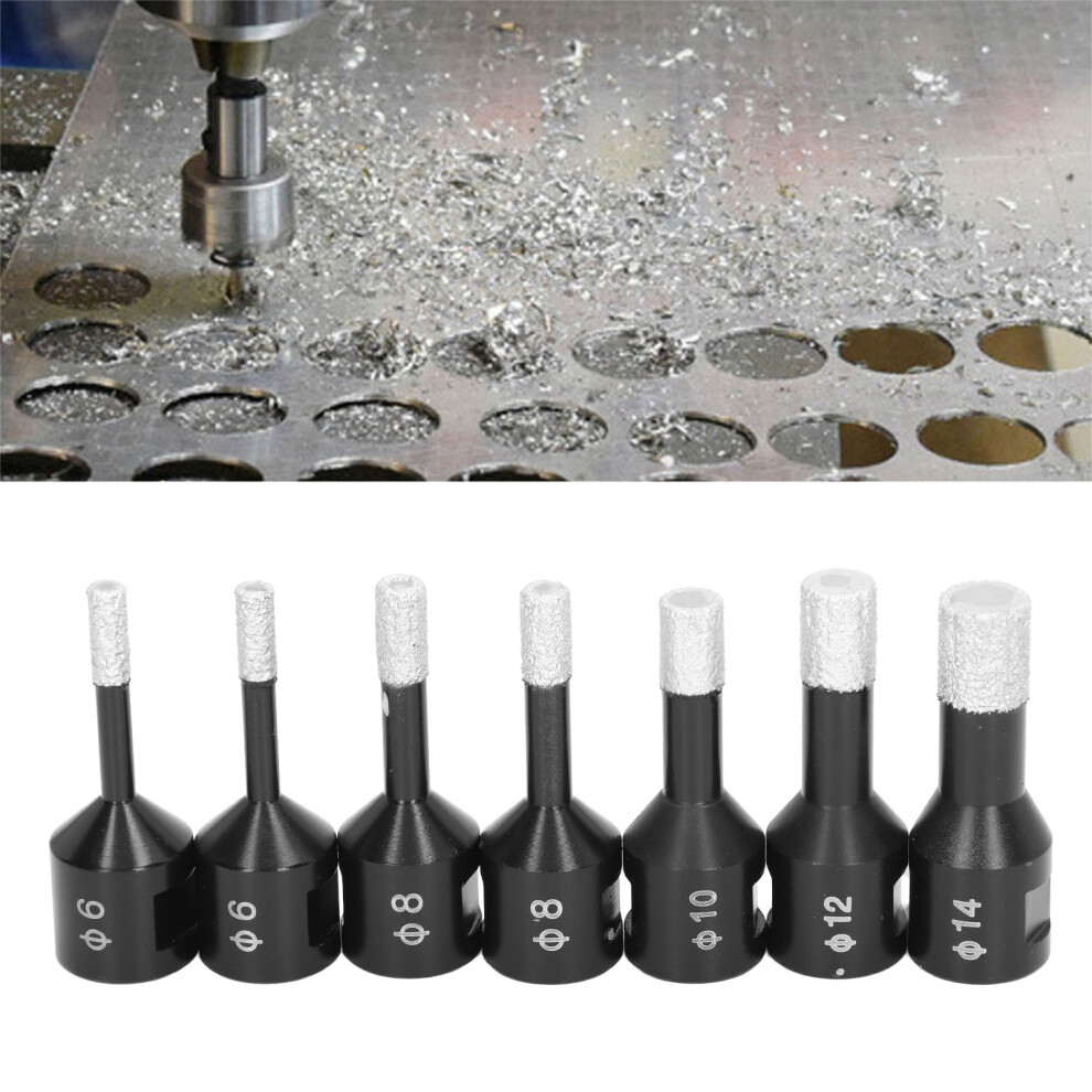 7 Pcs Diamond Drill Bits Set M14 For Marble Tile Granite Wet/Dry 6-14Mm 8781342156342