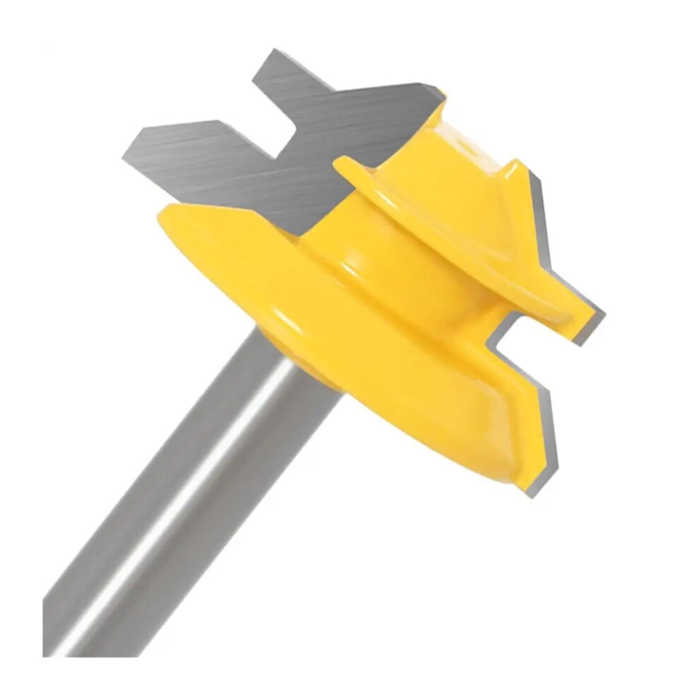 45 Degree Lock Miter Router Bit Tenon Milling Cutter 8X34.9mm For Woodworking Tools Compatible With Standard Routers 6276012493978
