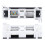 Panel de parcheo CAT6 de 8 puertos para rack, ABS, 22-26AWG 16