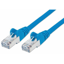 Premiumcord Cat6A S-Ftp Patchkabel, Rj45-Rj45, Awg 26/7, 0,25 M, Blau