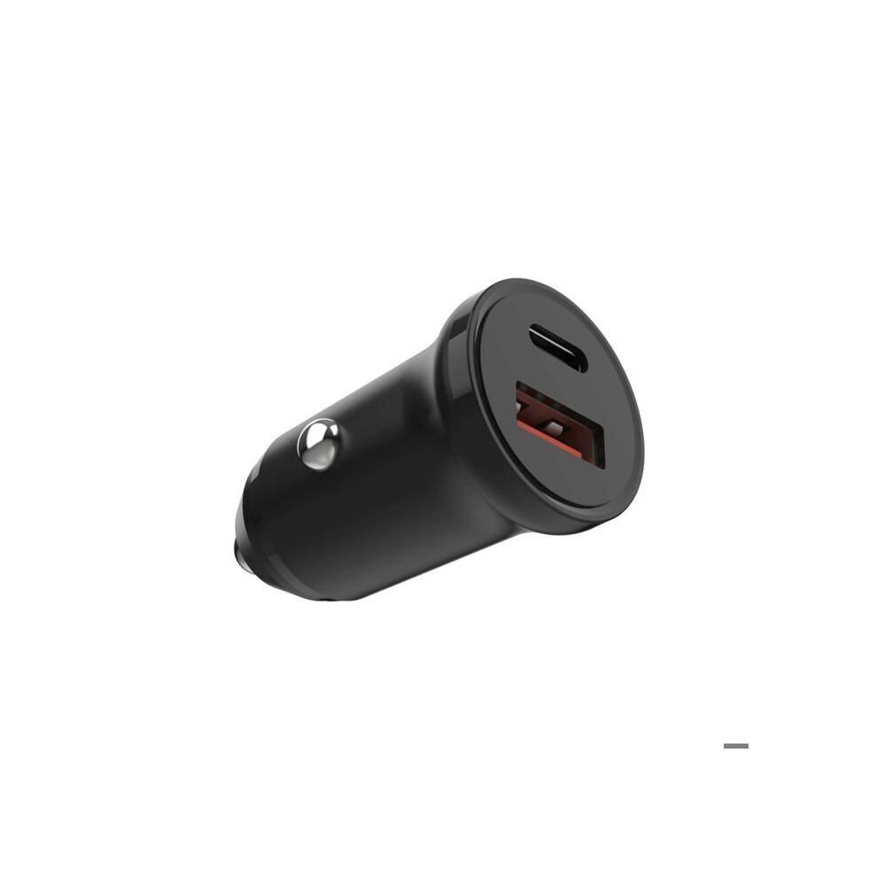Fixed USB-C/USB Car Charger 20W, Black, Auto Adapter, Schwarz - Bild 3