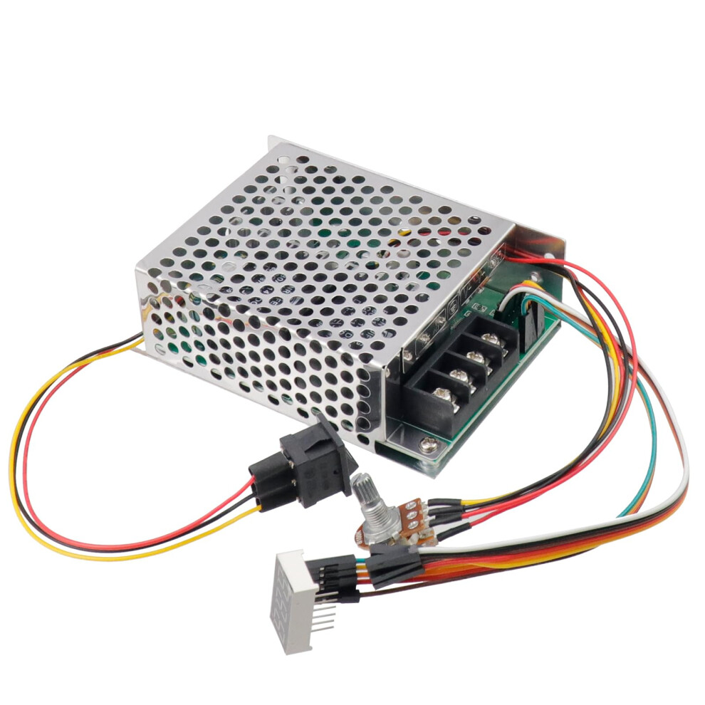 Pwm Dc Motor Speed Controller 10V-50V 60A Industrial Grade With Led Display Forward Brake Reverse Switch Adjustable Potentiometer 6947110183602