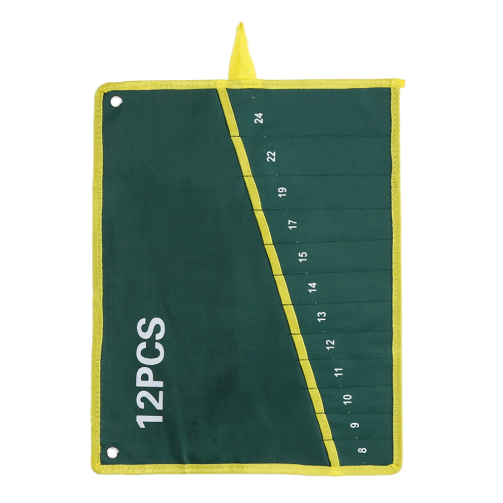 1Pc Durable Canvas Spanner Wrench Tool Roll Up 9387669765312