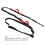 Reflective Adjustable Dog Leash 1.4m-2.0m Nylon Red, Portable Retractable Rope 10