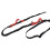 Reflective Adjustable Dog Leash 1.4m-2.0m Nylon Red, Portable Retractable Rope 12