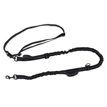 Reflective Nylon Retractable Dog Leash, Adjustable, 1.4m-2.0m Black