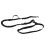 Reflective Nylon Retractable Dog Leash, Adjustable, 1.4m-2.0m Black 12