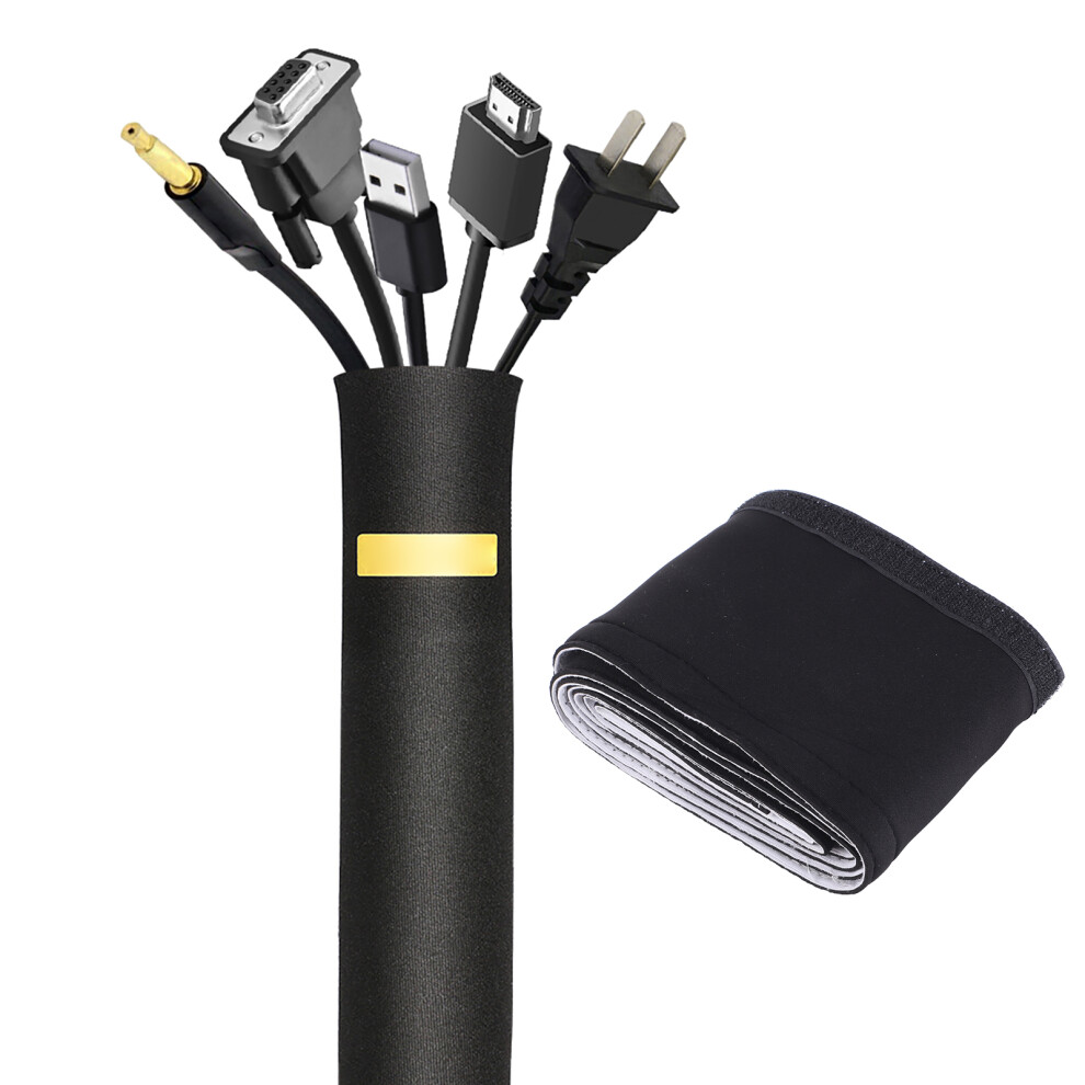 Cable Management Sleeve 78" Flexible Neoprene 9387669765923