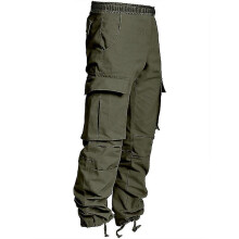 Men's Cargo Pants with Many Pockets, Loose Bags, Casual Men's Overalls And Drawstring Work Pants