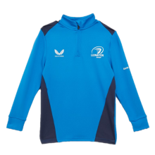 (10-11 Years) Leinster Rugby 1/4 Zip Kid's Castore Midlayer 1/4 Zip Top - New