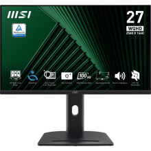 Monitor MSI Pro MP275QPG 27" IPS WQHD 2560x1440 100Hz 1ms Zwart voor Zakelijk Gebruik
