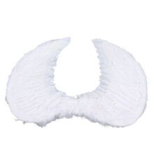 Ala de plumas blancas M 60x45cm/23.6x17.7in Cosplay