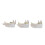 SP 18 piedino pressore, 3 pezzi, 3,5 x 1,5 x 3,1 cm, Argento 10