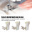 SP 18 piedino pressore, 3 pezzi, 3,5 x 1,5 x 3,1 cm, Argento 13
