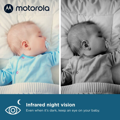 Motorola Monitor video per bambini - MOTOROLA - VM75 - 5 - Schermo - Infrarossi - Bianco 1