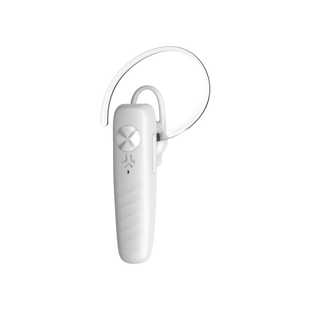 Celly White Bluetooth Mono Earphone - Bh20 - Battery Life 120H - Multipoint - Color