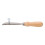 Creaser para bordes de cuero, mango de madera, metal 8