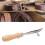 Creaser para bordes de cuero, mango de madera, metal 16