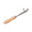 Creaser para bordes de cuero, mango de madera, metal 14