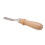Biselador de borde de cuero de boca ancha, mango de madera 16