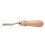 Biselador de borde de cuero de boca ancha, mango de madera 15