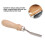 Biselador de borde de cuero de boca ancha, mango de madera 11