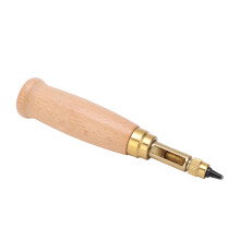 Leder-Lochstanzen-Set, 6 Lochstanzen, 1,5-4,0 mm, Holz