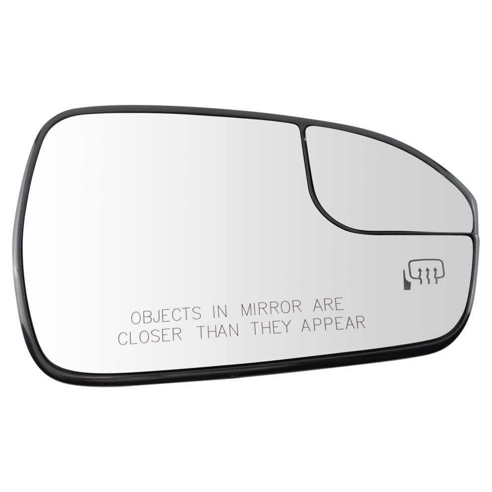 Right Mirror Glass For 2013-2020 Ford Fusion - Oem Replacement, Driver Side, Heated, Non-Folding, Clear Glass 6493810694844