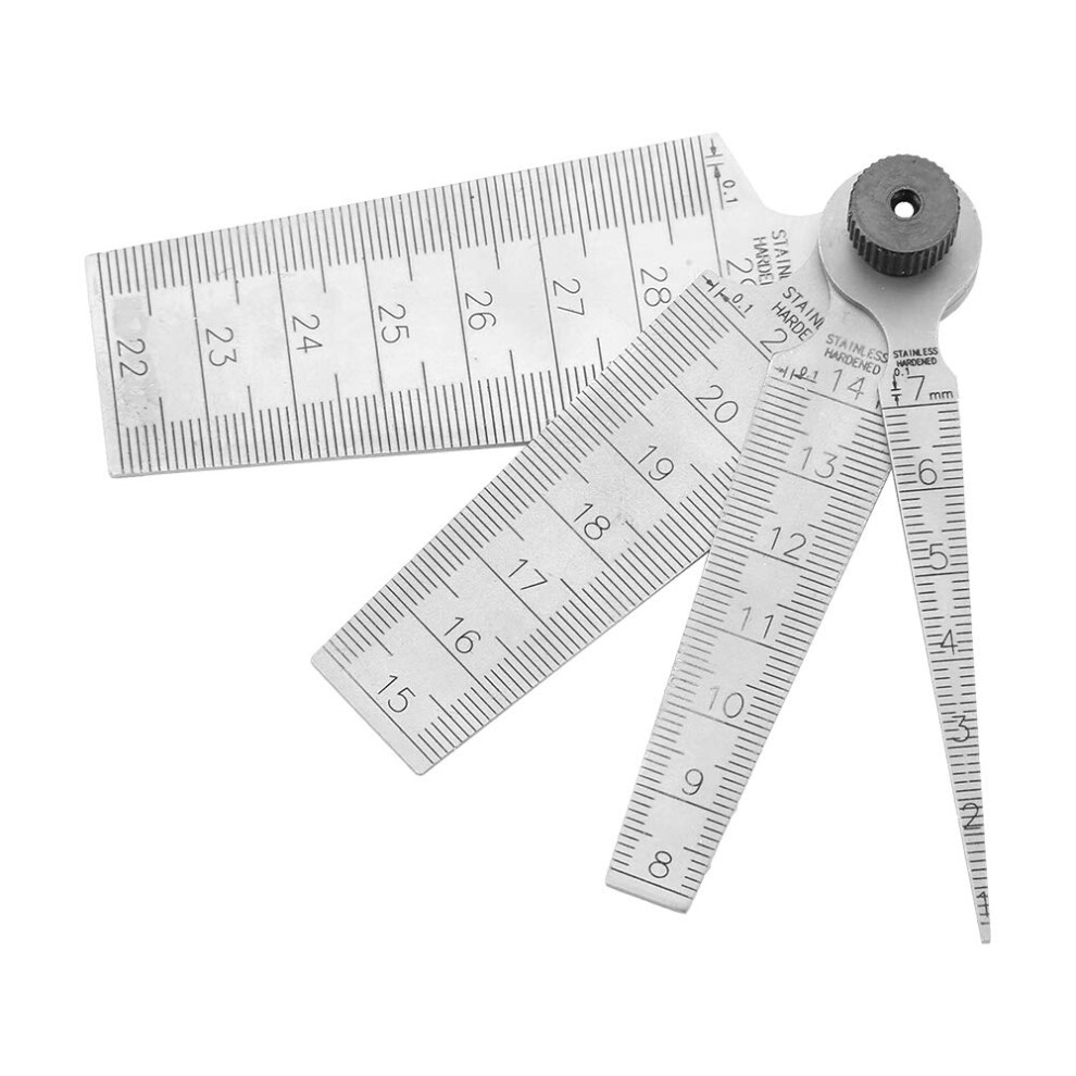 Stainless Steel Taper Feeler Gauge Ruler Set For Welding And Hole Inspection Tool, 1-12Mm Thickness, Precision Measurement 6947110184463